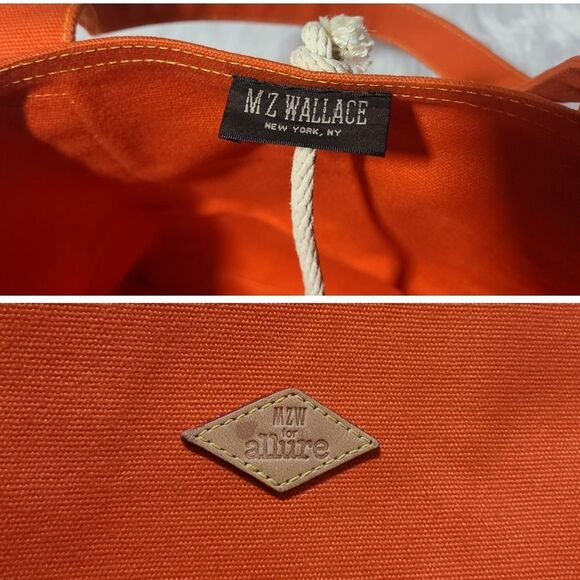 MZ Wallace|Rare Orange Canvas Tote Bag - Picture 8 of 8